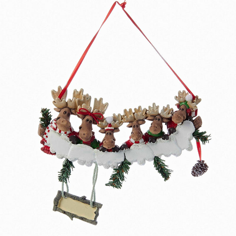 Moose Ornament For Personalization - Family of 6 - The Country Christmas Loft
