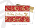 Luxury 18 Count Card Set - Red Holly - The Country Christmas Loft