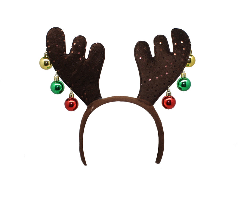 Antlers With Ornaments Headband - - The Country Christmas Loft