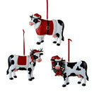 Resin Christmas Cow Ornament - - The Country Christmas Loft