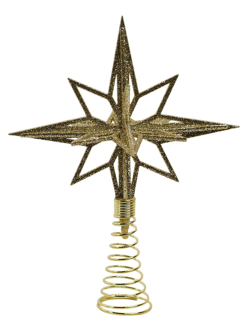 Gold Moravian Star Tree Topper