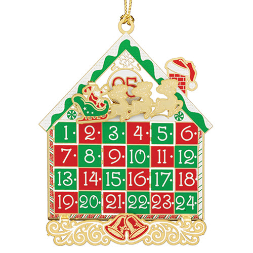 Metal Classic Advent Calendar Ornament - The Country Christmas Loft