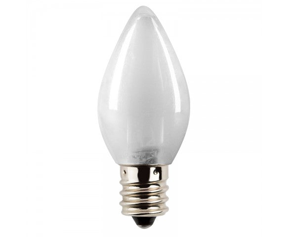 Warm White Opaque C7 Led Bulb - The Country Christmas Loft