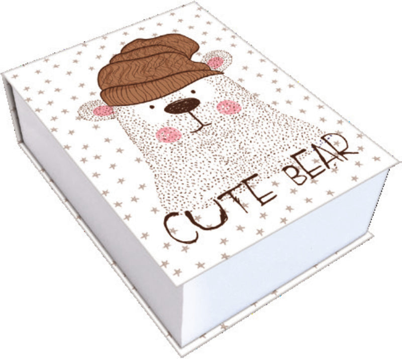 Chunky Mini Christmas Notepad - Cute Bear - The Country Christmas Loft