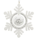DaySpring Snowflake Ornament - The Country Christmas Loft