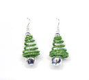 Green Spring Trees - Earrings - The Country Christmas Loft