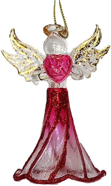 Crystal Birthstone Angel Ornament - July - The Country Christmas Loft