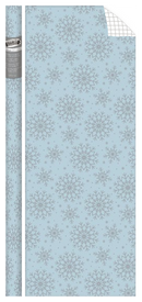 Prismatic Foil Roll Wrap - 30" x 120" - Snowflakes