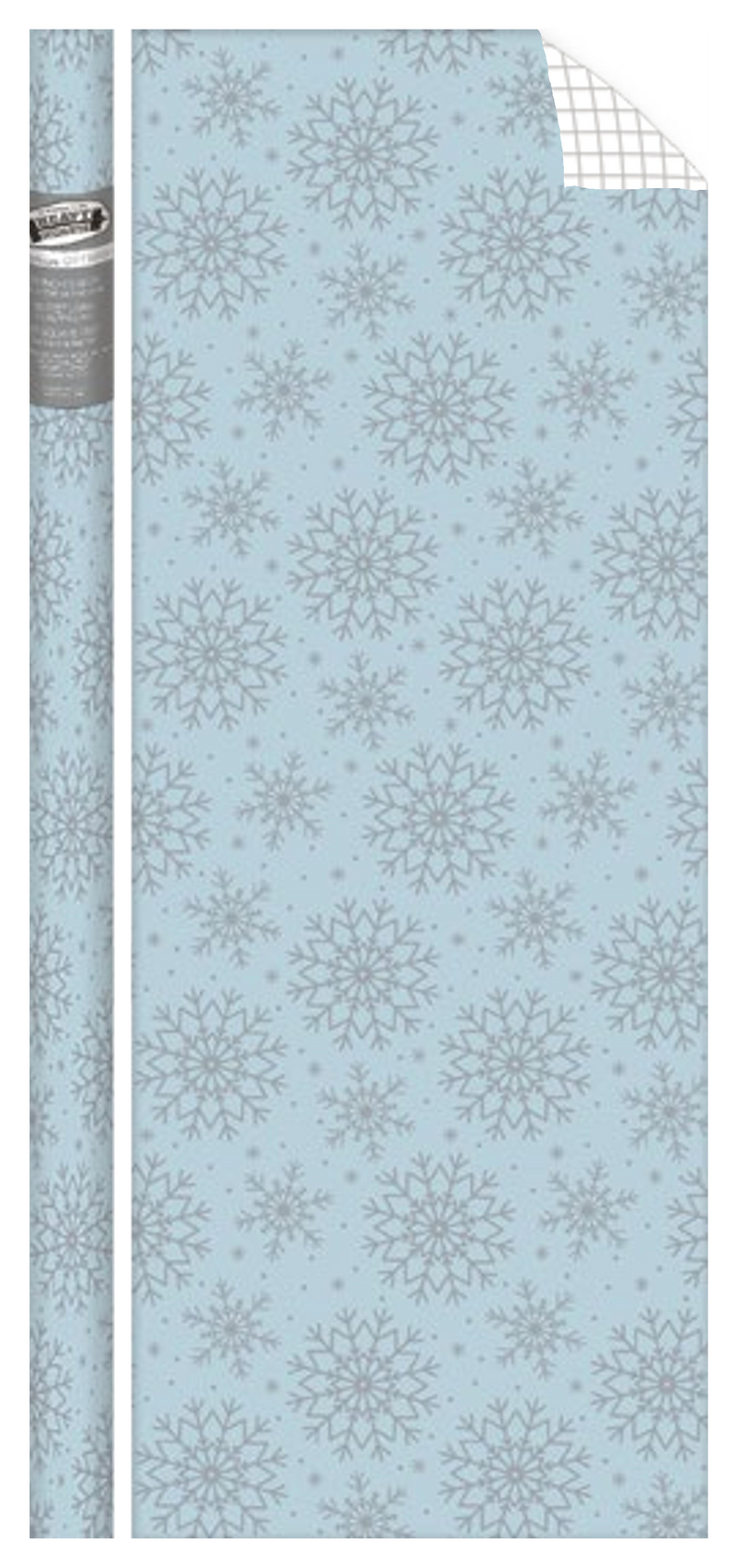 Prismatic Foil Roll Wrap - 30" x 120" - Snowflakes