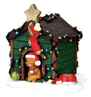 Decorated Light Doghouse - The Country Christmas Loft