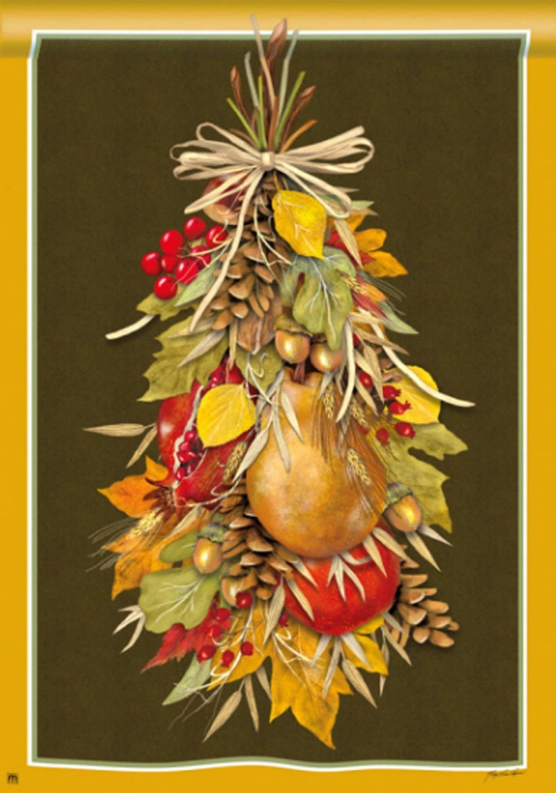 Fruits Of Fall Standard Flag - 28x40 - The Country Christmas Loft