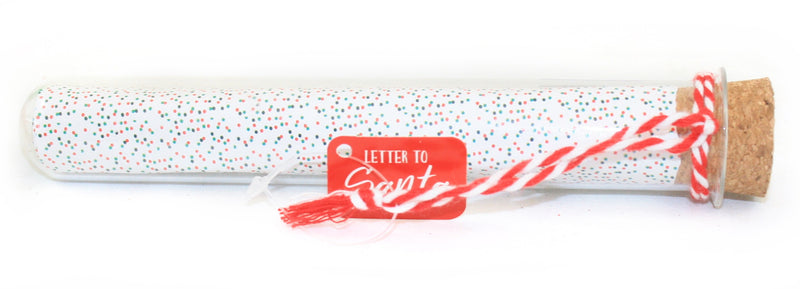 Letters to Santa 'Message in a Bottle' - White Sparkles