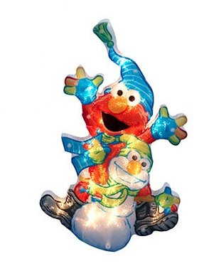 Sesame Street Lighted Window Décor - - The Country Christmas Loft