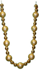 Gold Jumbo Ball Garland - 9' - The Country Christmas Loft