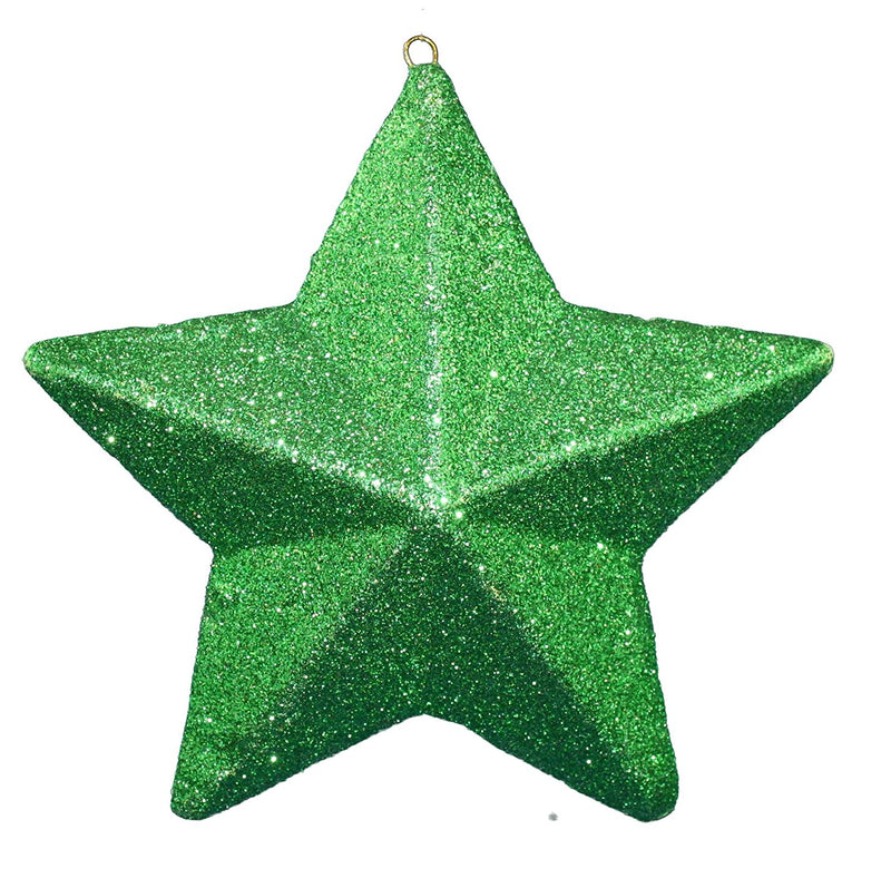 Glitter Stars - Yellow - The Country Christmas Loft