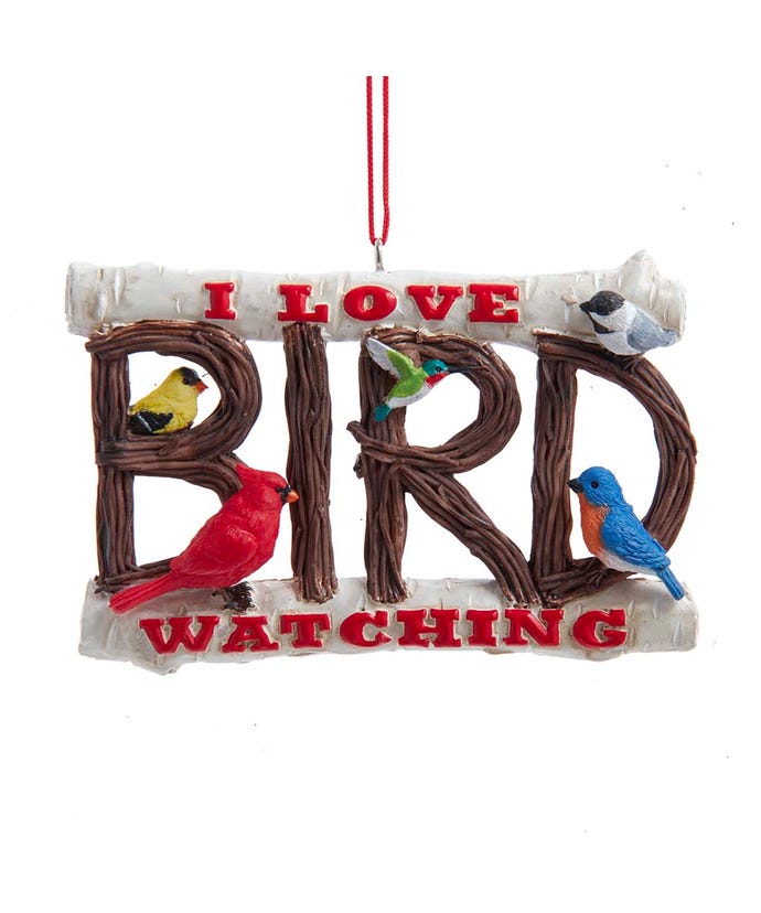 I Love Bird Watching - Ornament - The Country Christmas Loft