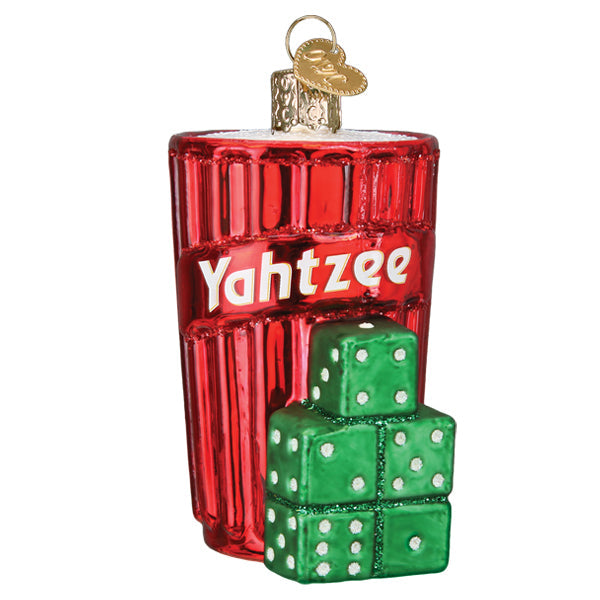 Yahtzee Glass Ornament - The Country Christmas Loft