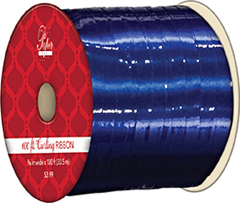 Metallic Style Curling Ribbon -3/16 inch X 100 Feet - Matte Blue - The Country Christmas Loft