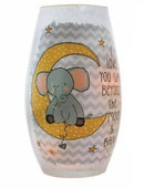 Baby Elephant Glass 7 inch Lamp - - The Country Christmas Loft