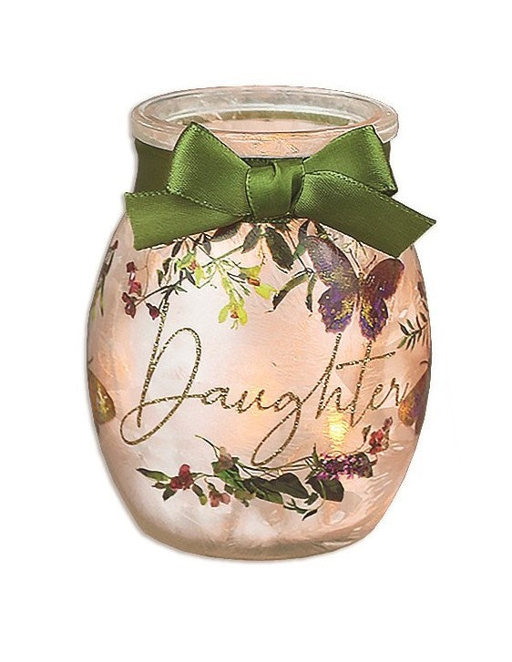 Prelit Glass Jar - Generational Love - - The Country Christmas Loft