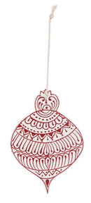 Hand Painted Wood Ornament -