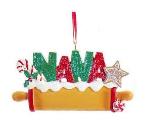 Nana Rolling Pin Ornament - The Country Christmas Loft