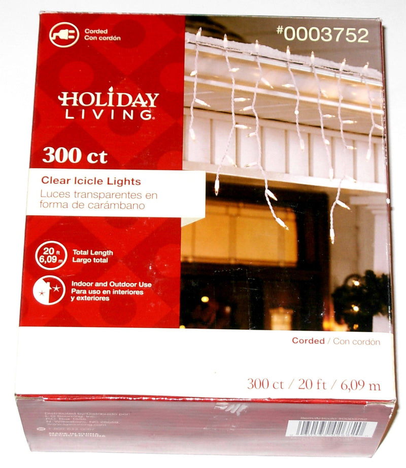 Holiday Living 300 Icicle Lights - Clear - The Country Christmas Loft
