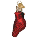 Gumdrop Mini Cardinal Glass Ornament