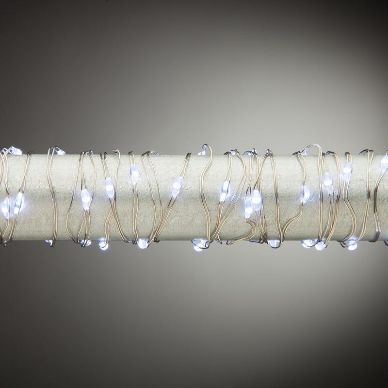 Battery Operated Cool White Twinkling  String Lights - 5 Feet Long - The Country Christmas Loft