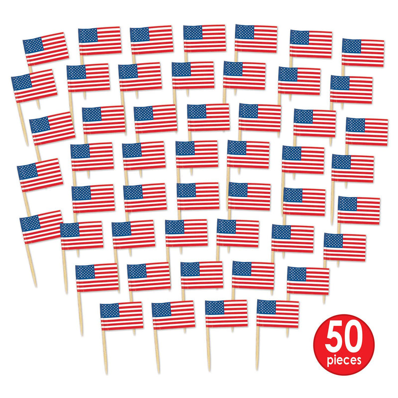 USA Flag Picks - set of 50