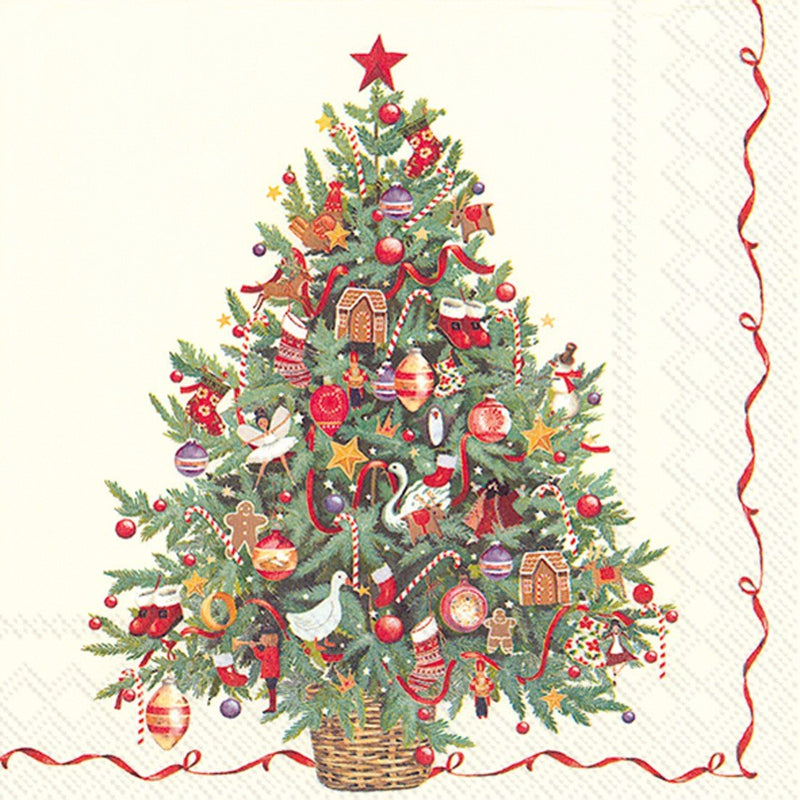 Ideal Home Range Christmas Tree - Lunch Napkin - The Country Christmas Loft