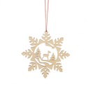 Wooden Holiday Icon Ornament - Snowflake - Reindeer - The Country Christmas Loft
