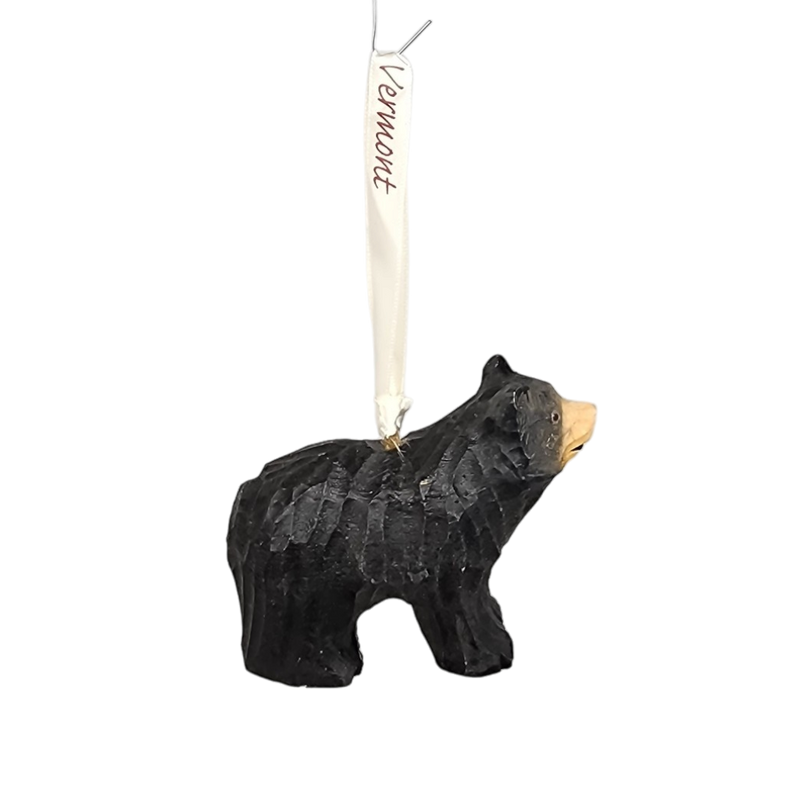 Handcarved Wood Ornament - Black Bear