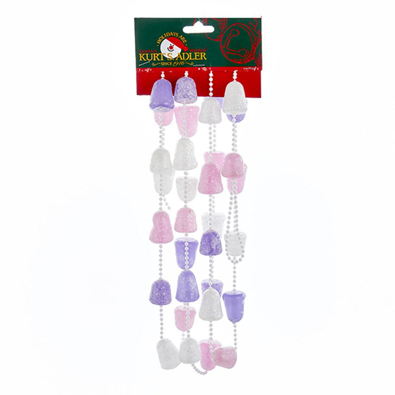 Pink, Purple and White Glittered Gum Drop Garland - The Country Christmas Loft