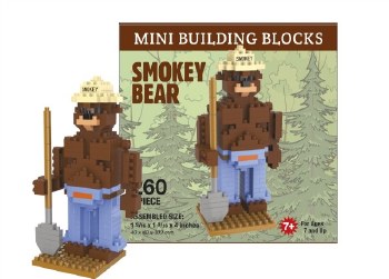 Mini Building Blocks - Smokey Bear - The Country Christmas Loft