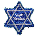 Garland Tinsel Hanukkah Star Wall Hanging - The Country Christmas Loft