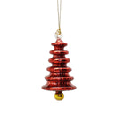 Shiny and Cute Egyptian Glass Tree Ornament - Red