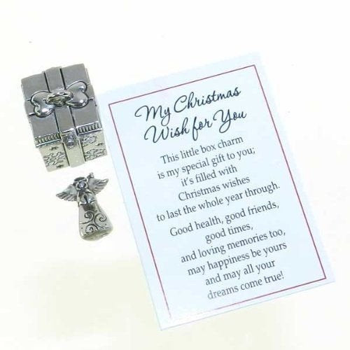 My Christmas Wish for you Prayer Box with Charms - The Country Christmas Loft
