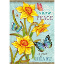 Large Flag Daff And Butterflies - The Country Christmas Loft