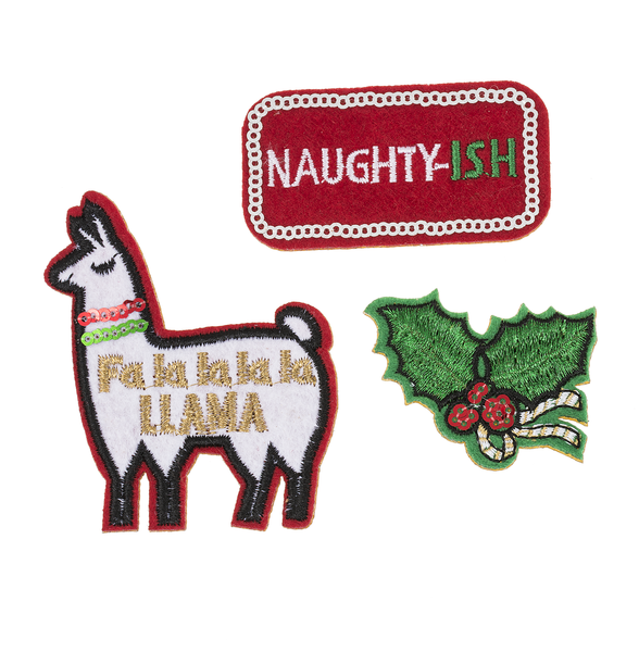Get your sparkle on! Holiday Patches -Naughty-ish - The Country Christmas Loft
