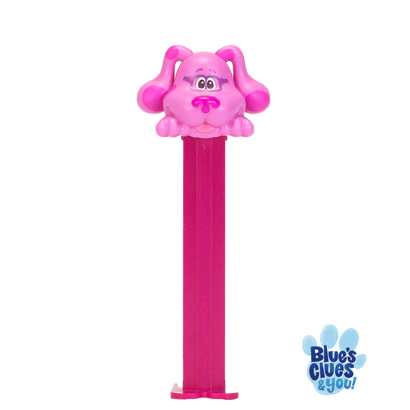 Pez - Nick Jr Dispenser with 3 Candy Rolls - Blues Clues - Magenta - The Country Christmas Loft