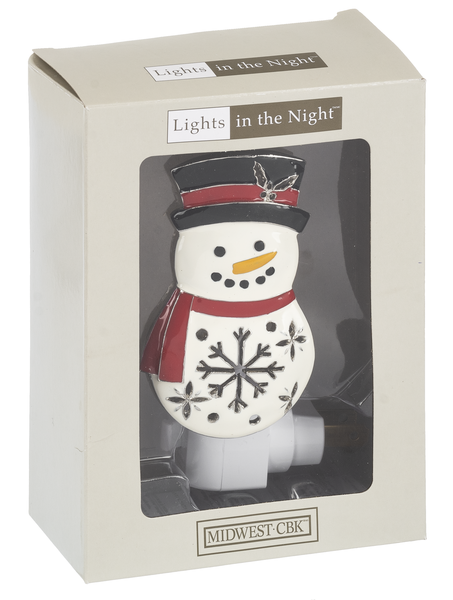 Snowman Night Light - The Country Christmas Loft