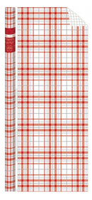 Holiday Plaid Foil Roll Wrap - 30" x 120" - White - The Country Christmas Loft