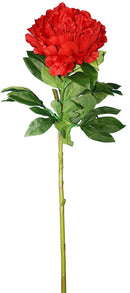 Everyday Longstem Satin Peony - Red - 35 Inch - The Country Christmas Loft
