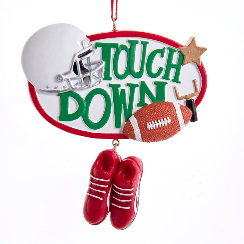 Football " Touchdown" Ornament - The Country Christmas Loft
