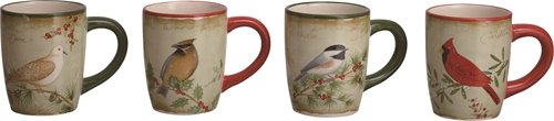 Holiday Bird Mug - Cardinal - The Country Christmas Loft
