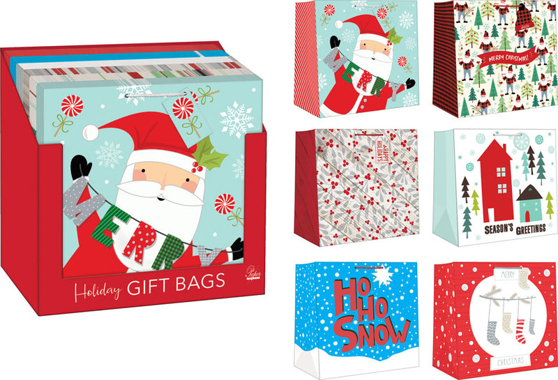 Jumbo Square Gift Bag - - The Country Christmas Loft