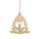 Wooden Holiday Icon Ornament - Tree - Candle - The Country Christmas Loft