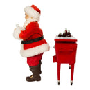 Coca-Cola Fabriché Santa With Table Cooler - The Country Christmas Loft