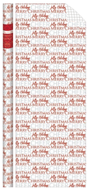 Traditional Roll Wrap - 40" x 288" - Christmas Text - The Country Christmas Loft